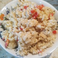 Ризотто с курицей в сливочном соусе