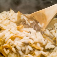 Ризотто с лисичками и луком-шалотом