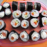 Роллы с красной рыбкой