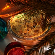 Рождественский пудинг с изюмом