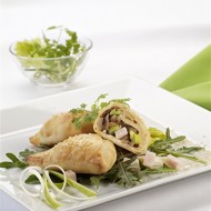 Рулеты куриные фаршированные грибами