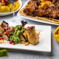 Рулетики из баклажанов с творогом