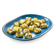 Рулетики из кабачков с фетой