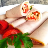 Рулетики из ветчины