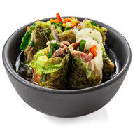 Рулетики с говядиной и овощами