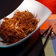 Рваная говядина с карамелизованной морковью