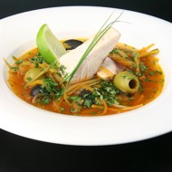 Рыбная солянка с осетриной