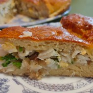 Рыбный пирог на постном тесте