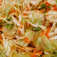 Салат айсберг с морковью и ароматным маслом