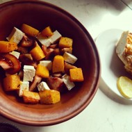 Салат c тыквой и сыром фета