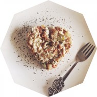 Салат диетический из морепродуктов