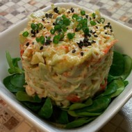 Салат из авокадо и крабового мяса