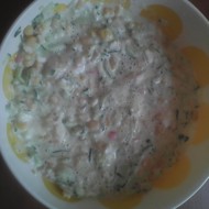 Салат из крабовых палочек со свежими огурцами