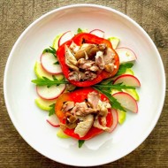 Салат из кролика с кабачком