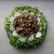 Салат из куриных сердец