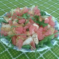 Салат из куриного филе и грейпфрута