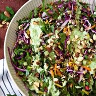 Салат из мангольда и капусты