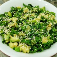 Салат из огурцов с луком