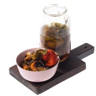 Салат из перца с чесноком