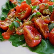 Салат из шпината с пармезаном