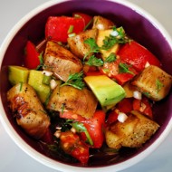 Салат из жареных баклажанов