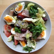 Салат пестрый с сельдью