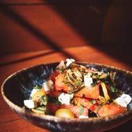 Салат с арбузом и фетой