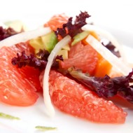 Салат  с авокадо и грейпфрутом