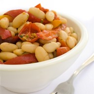 Салат с белой фасолью