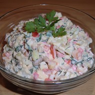 Салат с фасолью и болгарским перцем