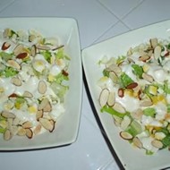 Салат с голубым сыром