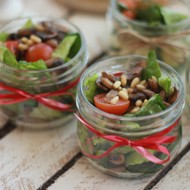 Салат с грибами и ароматным маслом