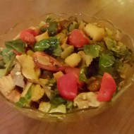 Салат с индейкой и грибами