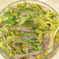 Салат с языком