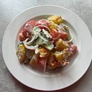 Салат с картофелем