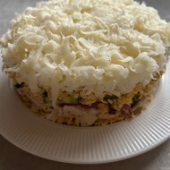 Салат с консервированными шампиньонами