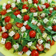Салат с козьим сыром