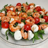 Салат с креветками