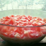 Салат с курицей и маринованными грибами