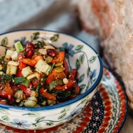 Салат с орехами