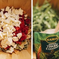 Салат с пастой и болгарским перцем