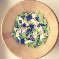 Салат с печеной свеклой и фетой