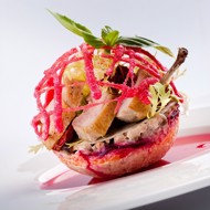 Салат с перепелом