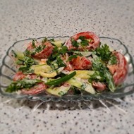 Салат с фасолью спаржевой