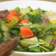 Щи зеленые из шпината и щавеля