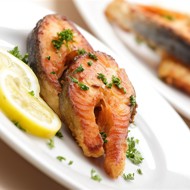 Семга жареная