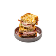 Сэндвич с ветчиной и сыром в аэрогриле