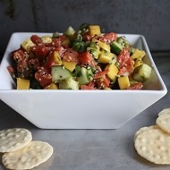 Севиче из слабосоленого лосося