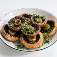 Шампиньоны на мангале