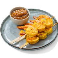 Шашлычки из креветок